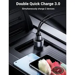 Зарядний пристрій Ugreen CD213 USB Type-C PD 3.0 + USB QC 3.0 52.5W (30+22.5) сірий - мініатюра 7
