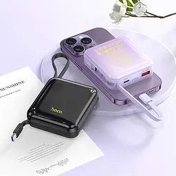 Зовнішній акумулятор Hoco Q23 Blade 10000mAh 22.5W Black [612647] [109961] - мініатюра 4