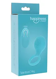 Віброкільце Toy Joy Happiness Tickle Brush C-Ring 8.2 см блакитний - мініатюра 2