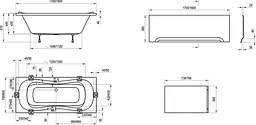 Ванна акрилова Ravak Campanula 180x80 CB21000000 - мініатюра 3