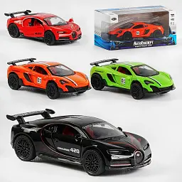 Машинка MG - 04126 "Авто Експерт" 4 види, металопластик, 1:36, звук, світло, інерція, відчиняються двері, в коробці