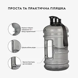 Бутылка IronFlex Gallon Hydrator 2.2 л, Blue - мініатюра 4