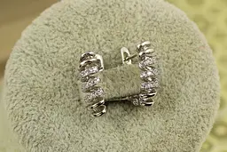 Сережки Xuping Jewelry Пружина 1.6 см сріблясті - мініатюра 3