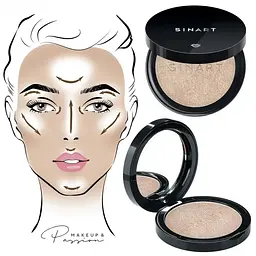 Хайлайтер Sinart Highlighterpro Н2 пудровий 9 г - мініатюра 4