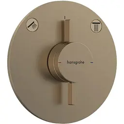 Змішувач для душу Hansgrohe DuoTurn S прихованого монтажу brushed bronze 75418140