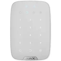 Беспроводная сенсорная клавиатура Ajax KeyPad Plus белая (000023070)