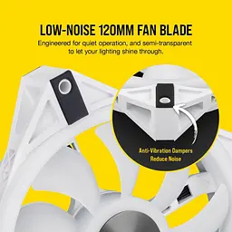 Вентилятор Corsair iCUE QL120 RGB, 120x120x25мм, 4-pin PWM, белий (CO-9050103-WW) - мініатюра 8