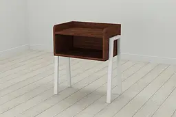 Тумба модульна Ferrum-decor Джузі 540x450x320 метал Білий ДСП Венге 16 мм (FRD-105504)