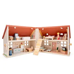 Ляльковий будиночок New Classic Toys з меблями розкладний (10735) - мініатюра 3