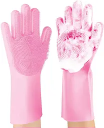 Рукавички для миття посуду Gloves for washing dishes Pink (11020)