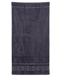 Турецький бамбуковий махровий рушник Zeron 70х140 Bamboo Anthracite