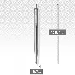 Ручка кулькова Parker JOTTER 17 UKRAINE SS CT BP Тризуб із колосків (16132_T059b) - мініатюра 5