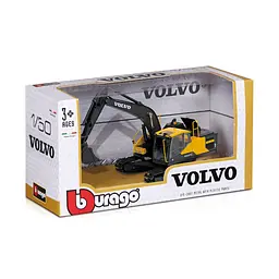 Автомодель Екскаватор Volvo EC220E Bburago 18-32086 серії Construction - мініатюра 7