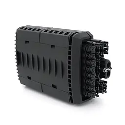 Муфта оптична Merlion ML-OP-F205, герметична, 2 введення, до 4-х касет, до 96 зварок, матеріал ABS - мініатюра 2