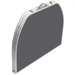 Стіл Bo-Camp Case Model Oval 120x80 cm Grey (1404415) - мініатюра 3