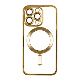 Чохол TPU Metallic Full Camera Magsafe Apple iPhone 15 Pro Max Gold