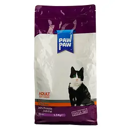 Сухий корм для дорослих котів Pawpaw Преміум з куркою 1.5 кг - мініатюра 2