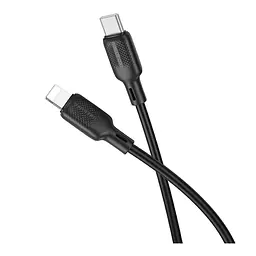 Кабель синхронізації Borofone BX113 Silicone PD27W Type-C to Lightning 3m Black (35551_3346713) - мініатюра 4