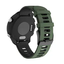 Силіконовий ремінець Rage для Huawei Watch GT 3 Pro 46mm Classic GT 3 46mm GT Runner GT - темно-зелено-чорний ширина кріплення 22мм Watchbands (W25-1WB26504222) - мініатюра 2
