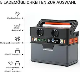 Зарядна станція AllPowers S300 300W 288 Wh (AP-SS-005) - мініатюра 9