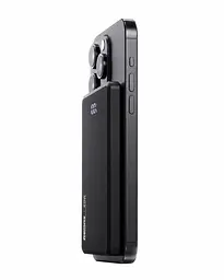 Повербанк Remax RPP-107 9 мм 5000 мАг 20 Вт USB-C MagSafe PD QC Чорний (1362 - мініатюра 7