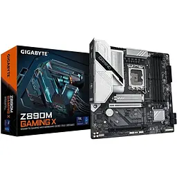 Материнська плата Gigabyte LGA1851, Z890M Gaming X, Z890, 4xDDR5, 1xPCI-E 5.0 x16, 1xPCI-E 4.0 x16, 4xSATA3, 3xM.2, Realtek 7.1, Realtek 2.5GbE, HDMI/2xDP, MicroATX - мініатюра 2