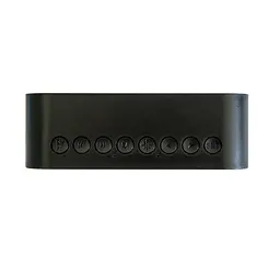 Настільний годинник електронний з будильником, Bluetooth колонкою та FM-радіо, чорний - мініатюра 9