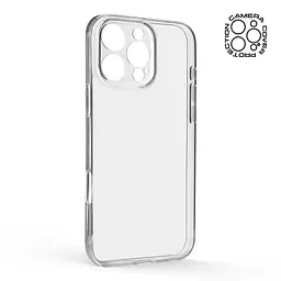 Прозрачный чехол для Apple iPhone 16 Pro Max с защитой камеры, тонкий, силиконовый, бесцветный, ударопрочный, противоударный бампер с закрытой камерой, ArmorStandart (ARM78491) - мініатюра 2