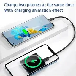 Магнітний акумулятор зовнішній Grand MagSafe wireless power bank JYD-PB14 5000mAh - мініатюра 2