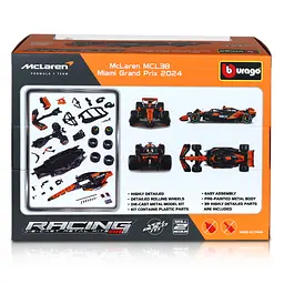 Авто-конструктор Bburago McLaren MCL38, 1:24 #81 (18-28512) - мініатюра 6