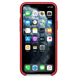 Чохол Silicone Case без Logo AA для Apple iPhone XS Max 6.5" Червоний / Red - мініатюра 2