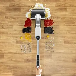 Rowenta Пилосос безпровідний X-Clean 5 Pro, 250Вт, вологе прибирання, конт пилок -0.5л, вода -0.65л, автон. робота до 50хв, вага-4.2кг, мікрофільтр, білий - мініатюра 4