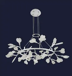 Люстра стельова LED Levistella 918LP271-48 WH+CL, 48 плафонів, G4, білий метал, скло, сучасний стиль - мініатюра 2