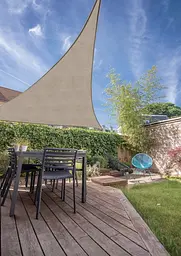 Тент-вітрило Jumi Garden сонцезахисний 3,6 х 3,6 х 3,6 м пісочний - мініатюра 7