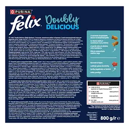 Сухий корм Felix Doubly Delicious для дорослих котів з лососем, океанічною рибою та буряком 800 г - мініатюра 4