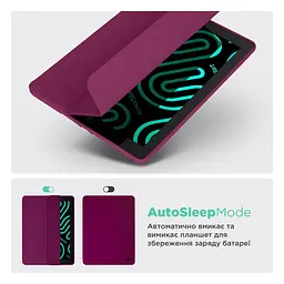 Чохол-книжка Epic Gum Stylus для планшета Samsung Galaxy Tab S9+ /S9+FE /S10+ 12.4 Слива - мініатюра 2