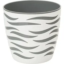 Горщик для квітів Form-Plastic Sahara Duo-14 1.65 л біло-сірий (4400-011+059W)