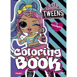 Дитяча книжка-розмальовка Tweens Emma Emo LCB8 зі стікерами