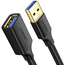 Кабель-подовжувач Ugreen US129 USB-A 3.0 Extension Male 2m Black (10373) [170065]