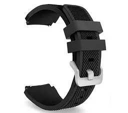 Силіконовий ремінець Primo для годинника Samsung Gear S3 Classic SM-R770/Frontier RM-760 Black - мініатюра 4