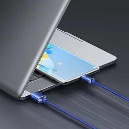 Кабель Baseus Crystal Shine Series USB-A to Type-C 100W 1.2m Blue (CAJY000403) [169551] - мініатюра 5