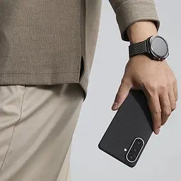 Чохол Pitaka Edge Case Aaron Button 600D Twill для Samsung Galaxy S26 Plus Black/Grey (KS2601S) - мініатюра 12