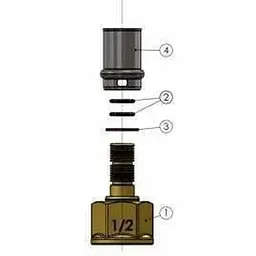 Муфта із внутрішньою різьбою прес APE AP 102 1/2″х16 000001715 - мініатюра 3