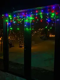 Світлодіодна гірлянда Бахрома на вікно Мульти 1,8 метра 51 LED Laplandia новорічна від мережі (m.02.5T.51-)
