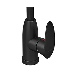 Змішувач для кухні Plamix Cezar-011-B Set Matte з підведенням black PM0668, Чорний матовий - мініатюра 7
