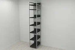 Шафа Гардероб Уні секція 4 серії Конект Ferrum-decor 220x40x50см Сірий метал ДСП Венге Магія 32 мм (FRD-104552) - мініатюра 7