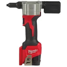Заклепник акумуляторний MILWAUKEE, M12 BPRT-201X діаметр заклепок 2,4-4,8мм (зарядний пристрій С12 С, 1 акумулятор М12 В2 2Аг, - мініатюра 2