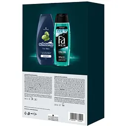 Набір Keep Your Cool: Гель для душу Fa Men Xtra Cool Arctic Fresh 250 мл + Шампунь Schauma Для чоловіків з хмелем 250 мл - мініатюра 5