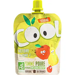 Набір: Органічне пюре Vitabio Cool Fruits з яблуком та грушею 180 г (90 г x 2 шт.) - мініатюра 2