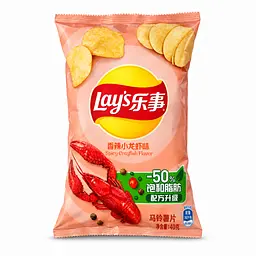 Чіпси Lay’s Spicy Crayfish Flavor зі смаком гострих раків 40 г